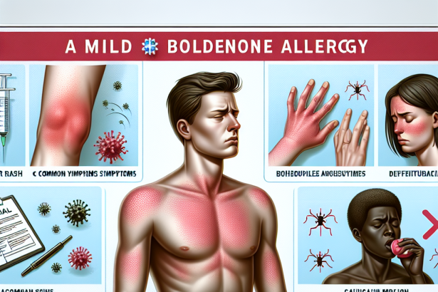 Cómo identificar una alergia leve a Boldenona