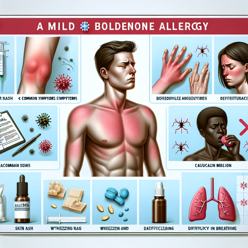 Cómo identificar una alergia leve a Boldenona