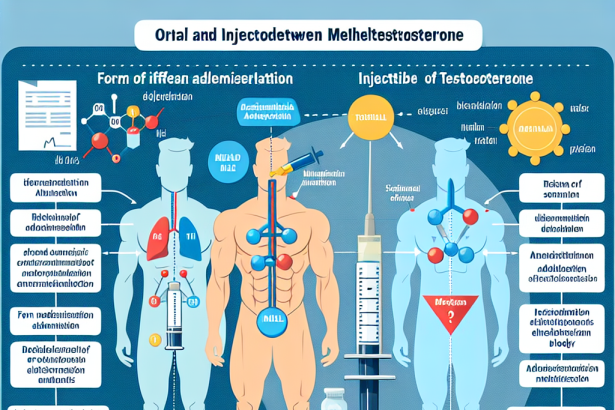 Diferencias entre Methyltestosterone oral e inyectable