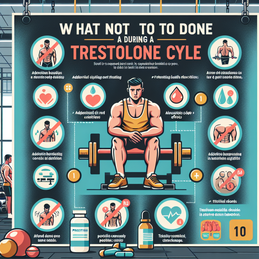 Qué no hacer durante un ciclo con Trestolone