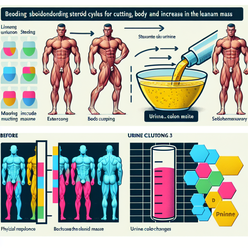 ¿Cursos de esteroides para secado y modelado corporal (aumento de masa magra) cambia el color de la orina?