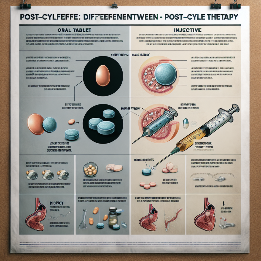 Diferencias entre Terapia post-cíclica oral e inyectable