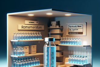 ¿Es necesario refrigerar Agua bacteriostática para inyección?