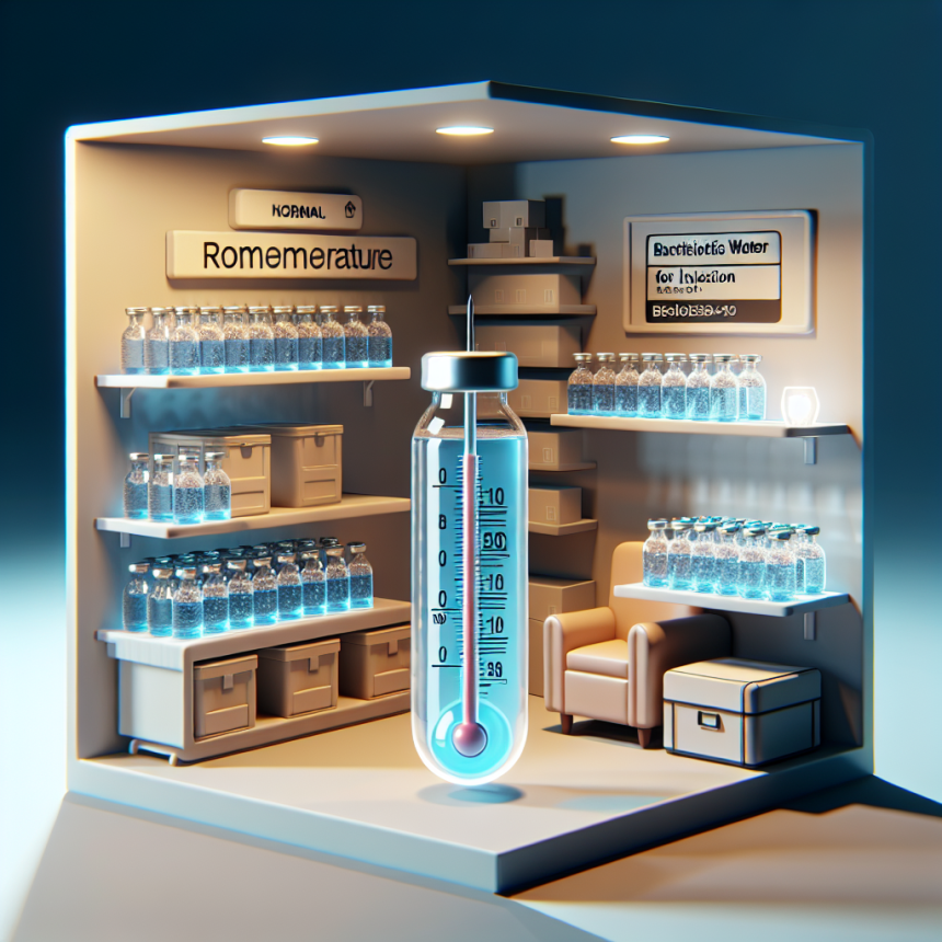 ¿Es necesario refrigerar Agua bacteriostática para inyección?