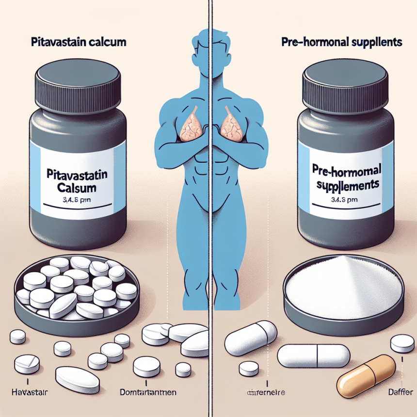 Pitavastatina cálcica y suplementos pre-hormonales: diferencias