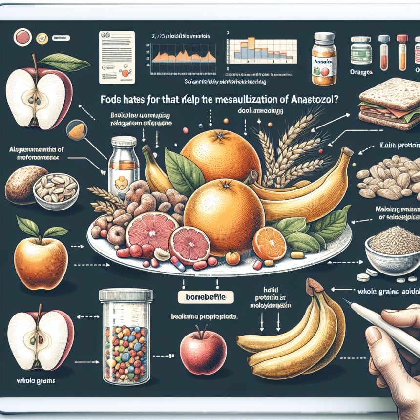 Qué alimentos facilitan el metabolismo de Anastrozol