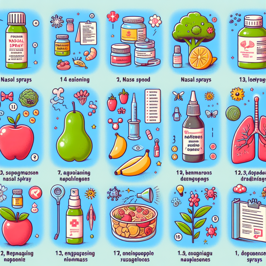 ¿Qué alimentos potenciarán los efectos de Aerosoles nasales?