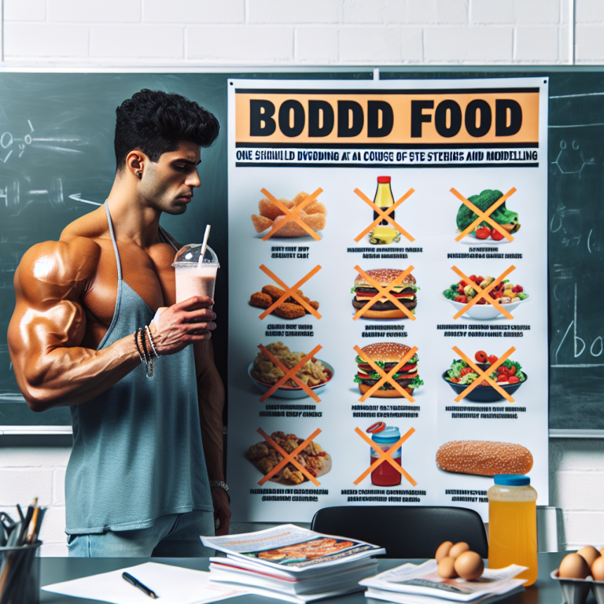 Qué evitar comer al usar Cursos de esteroides para secado y modelado corporal (aumento de masa magra)