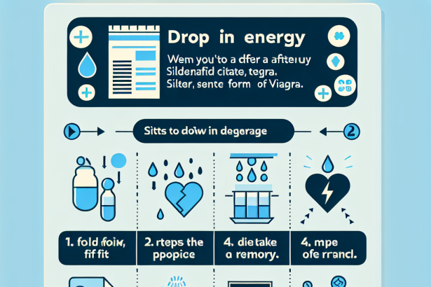 Qué hacer si sientes bajón de energía con Sildenafil Citrate (Viagra generic)