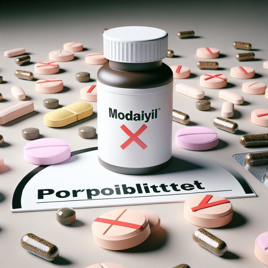 Suplementos prohibidos con Modafinil (Provigil)