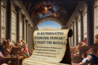 ¿Es necesario refrigerar Estanozolol? qué dicen las guías