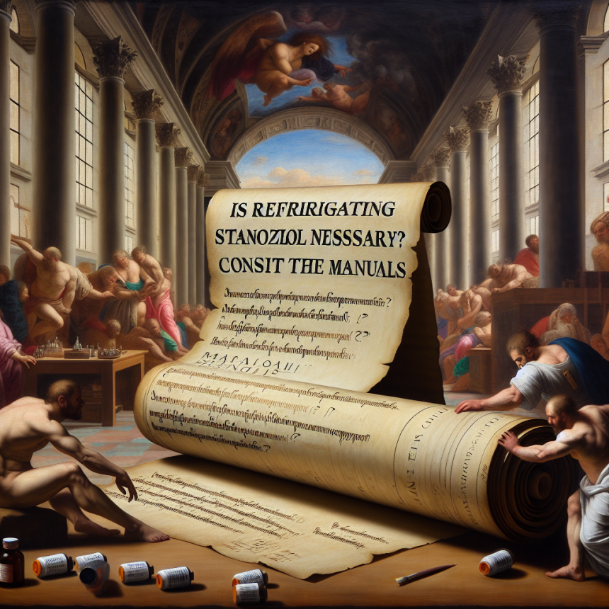 ¿Es necesario refrigerar Estanozolol? qué dicen las guías